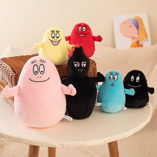 新款 Barbapapa巴巴爸爸巴巴妈妈祖毛绒玩具公仔礼物周边 卡通Les