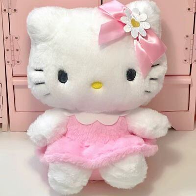 可爱花卉凯蒂猫毛绒玩具公仔玩偶