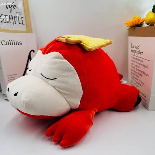 网红趴睡呆火鳄抱枕沙发靠枕