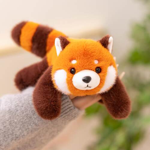 趴趴小熊猫浣熊玩偶公仔掌中宝毛绒玩具桌伴睡觉抱枕娃娃生日礼物