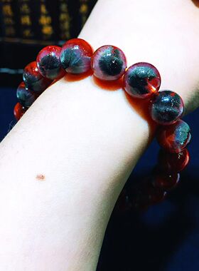 天然荆棘玫瑰极光天眼手链