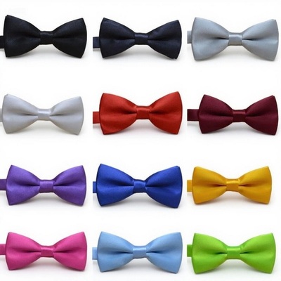 儿童领结男童女童蝴蝶结黑色红色