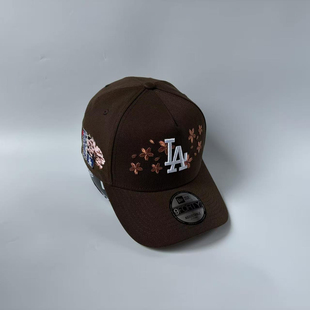 New Era/纽亦华MLB洛杉矶道奇队东京赛纪念款棒球帽子 高顶9FORTY