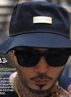 New Era 纽亦华 盆帽 走边帽 渔夫帽子 金属标 全棉舒适 Bucket