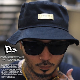 New Era 纽亦华 盆帽 走边帽 渔夫帽子 金属标 全棉舒适 Bucket