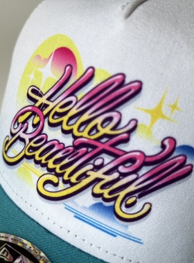 温尼伍德墙Wynwood Walls联名款New Era男女涂鸦街头艺术网眼帽子