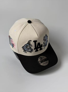 New Era/纽亦华MLB洛杉矶道奇队东京赛纪念款棒球帽子 高顶9FORTY