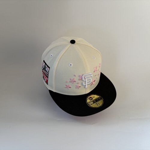 New Era纽亦华MLB旧金山巨人队 刺绣樱花棒球帽子 全封59FIFTY
