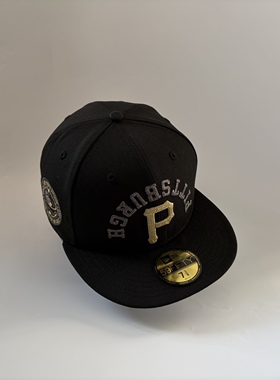 New Era/纽亦华 MLB 匹兹堡海盗队 限定款 倒标logo 棒球帽子