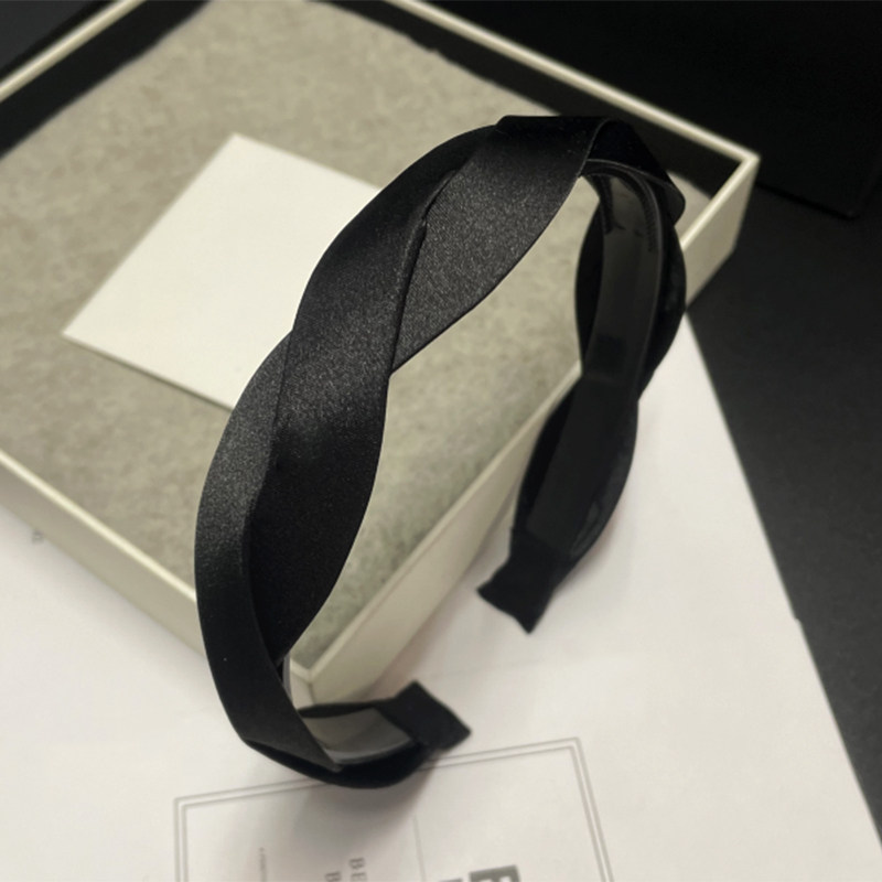 防滑折纸发箍~黑色简约麻花头箍洗脸带齿简约气质压发卡百搭外出