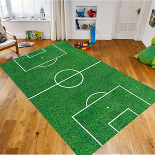 足球场地毯世界杯装饰布置儿童房地垫欧洲杯运动酒吧体彩店水晶绒