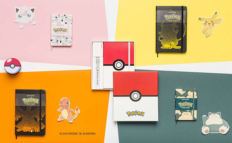 现货 moleskine 皮卡丘 pokemon 精灵宝可梦  硬面横线笔记本手帐