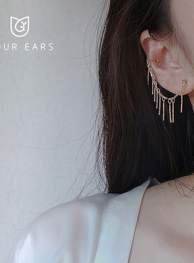 YOUR EARS原创设计一体式法式耳骨夹女无耳洞冷淡高级耳饰蚊香盘