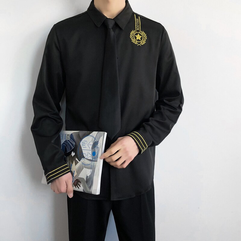 714B/D656P45学院文艺风白衬衫空少衬衣学生团体服班服S-5XL,男装衬衫,星座714B(原C313-1)