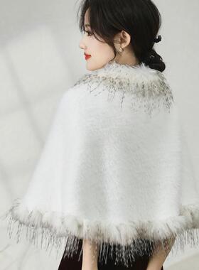 婚礼新娘旗袍礼服围巾