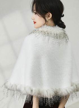 婚礼新娘旗袍礼服围巾