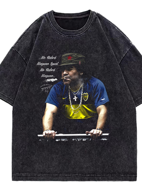 球王Maradona马拉多纳纪念款短袖T恤男纯棉2025夏季新款水洗大码