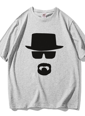 美剧Breaking Bad老白绝命毒师T恤男短袖纯棉2025新款半袖体恤潮