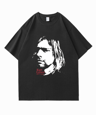 摇滚涅槃乐队Kurt Cobain柯本T恤男短袖夏季2025新款纯棉青年学生