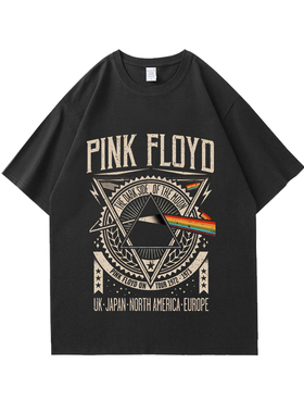 vintage摇滚水爷Pink Floyd平克弗洛伊德短袖男款t恤男2025新款潮