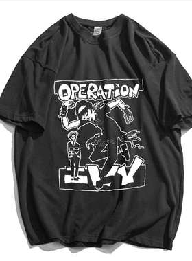朋克摇滚Operation Ivy常春藤行动乐队短袖T恤纯棉青少年学生体恤