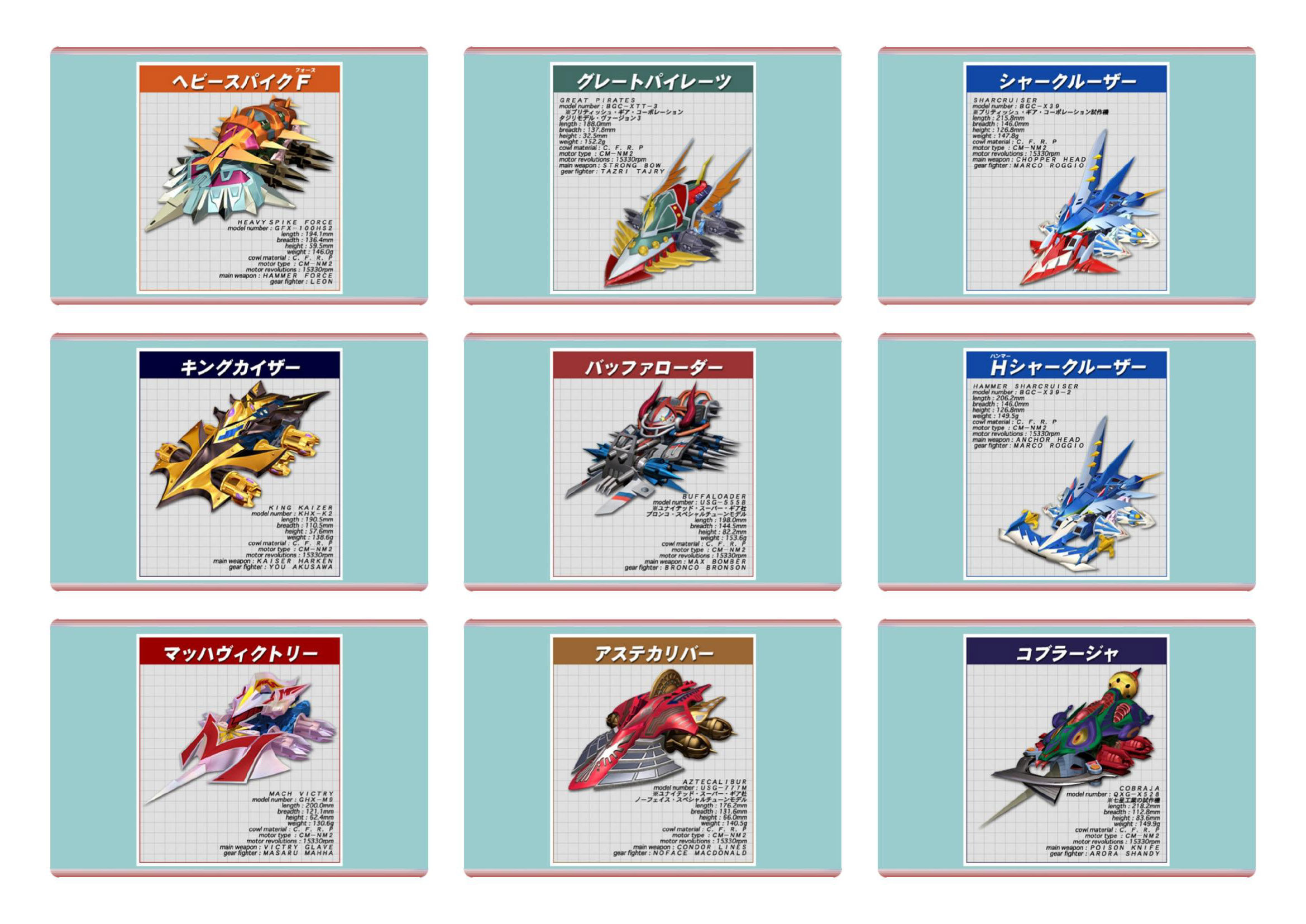 激斗战车nitro 人物战车收藏卡片,全套33张 8659w016