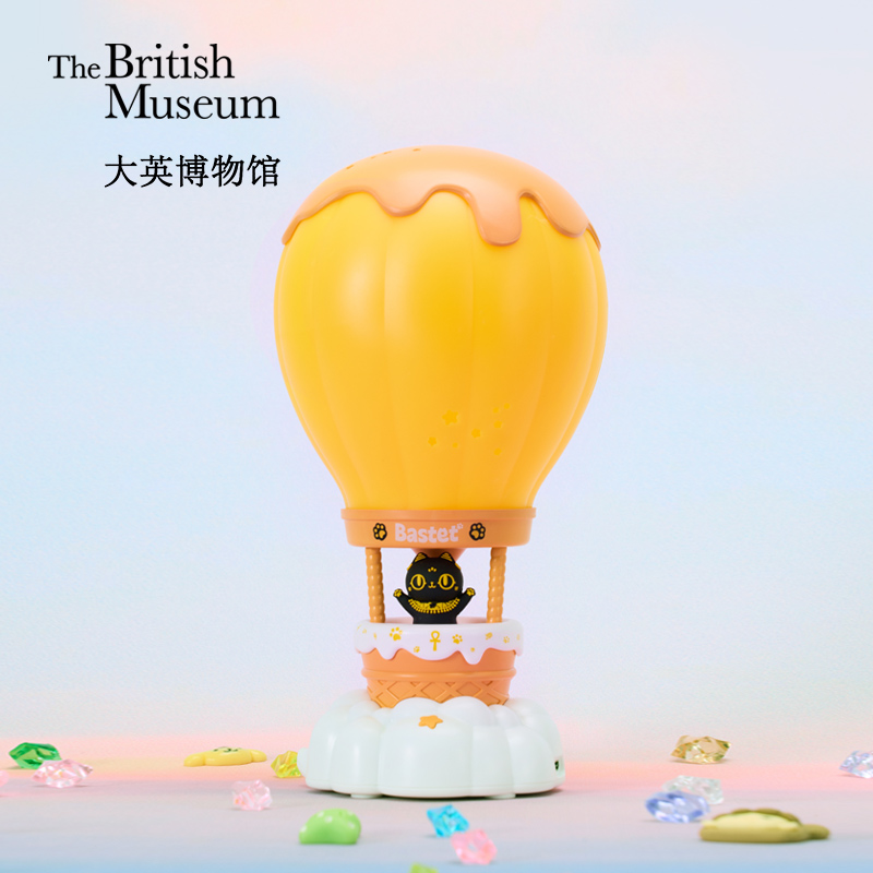 大英博物馆系列安德森猫和她的朋友们系列热气球环游记氛围灯摆件