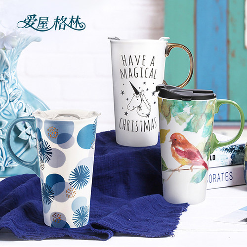 爱屋格林大容量马克杯