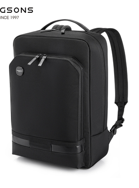 金圣斯双肩包男女士商务通勤出差大容量背包15.6寸16英寸16.1适用苹果macbook pro联想戴尔华硕笔记本电脑包