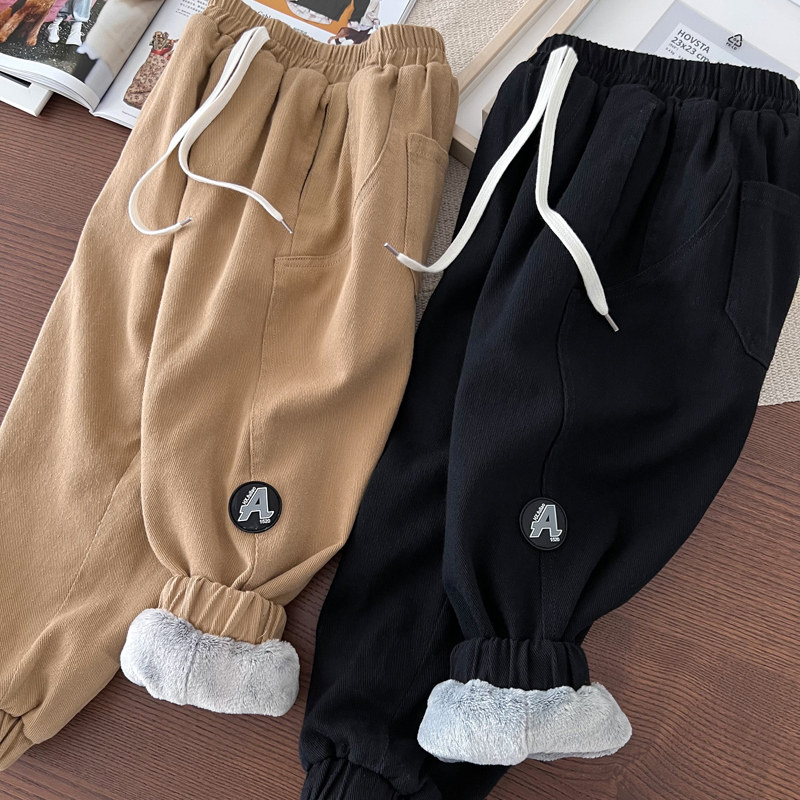 【年终清库】柔软厚实男童秋冬季加绒裤中大童收口棉裤防风保暖裤,童装/婴儿装/亲子装,裤子,淘宝优惠券,粉丝福利购,淘宝优惠卷