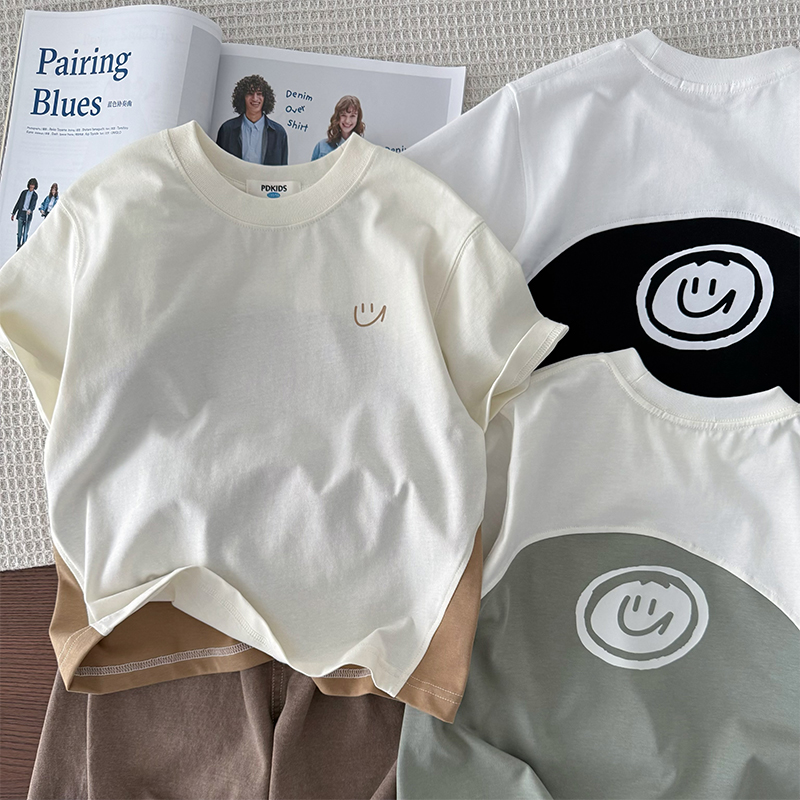 儿童纯棉短袖T恤衫吸汗透气半袖