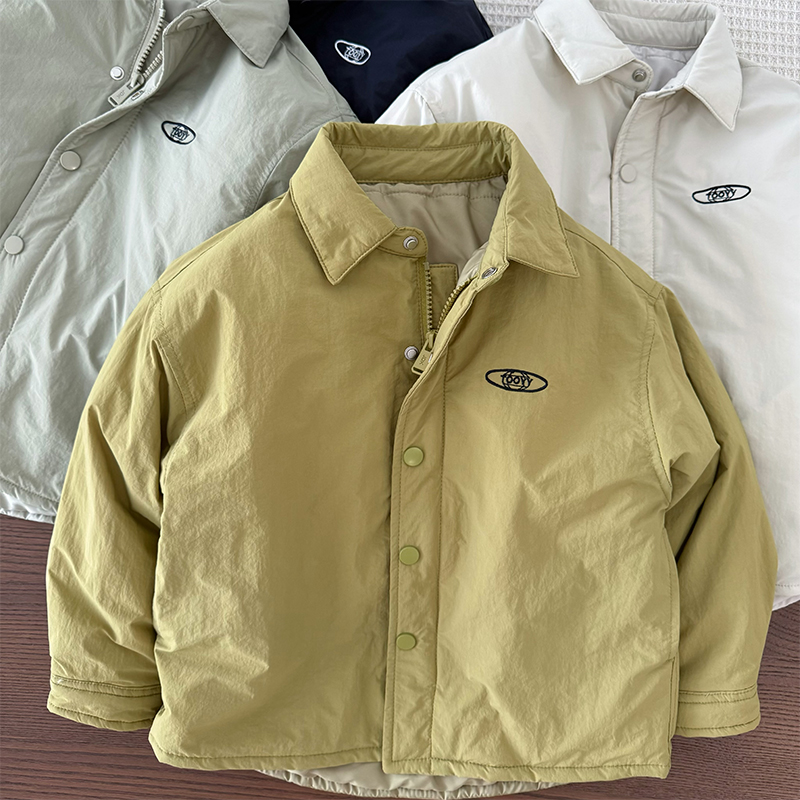 男童夹棉衬衫保暖内胆轻量棉服