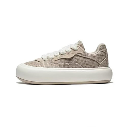 李宁专柜正品2023年秋季新款女休闲运动鞋子浅奶褐AZGT092-2/1/3