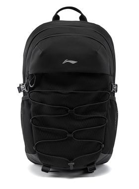 李宁正品2025年冬季新款男运动休闲双肩背包包黑色ABSV323-1/2/3