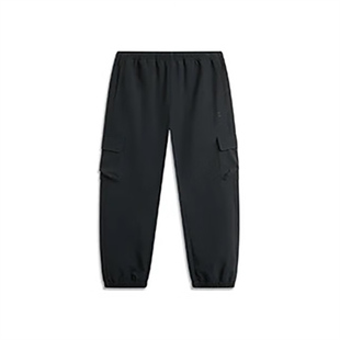 子AYKU559 2024冬男加绒保暖防风宽松梭织长裤 李宁正品