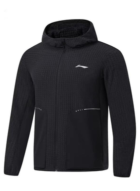 李宁专柜正品2023年冬季新款男运动休闲上装风衣黑色AFDT623-1/2