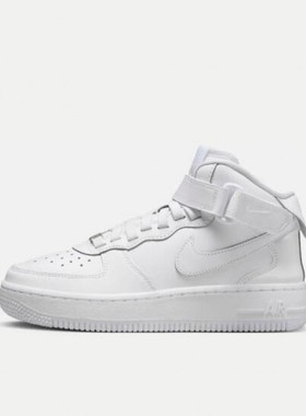 NIKE耐克 AIR FORCE 1 MID EASYON (GS )青少年复刻鞋 FN1193-111