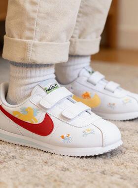 Nike耐克 中童简约舒适百搭魔术贴运动休闲鞋IQ7669-161