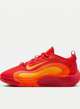 Nike耐克中大童鞋 网面舒适透气运动训练休闲篮球鞋 FN4384-800