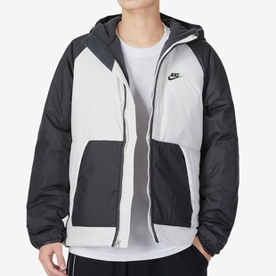 070 拼色宽松休闲保暖连帽运动棉衣DD6858 NIKE耐克男装 时尚
