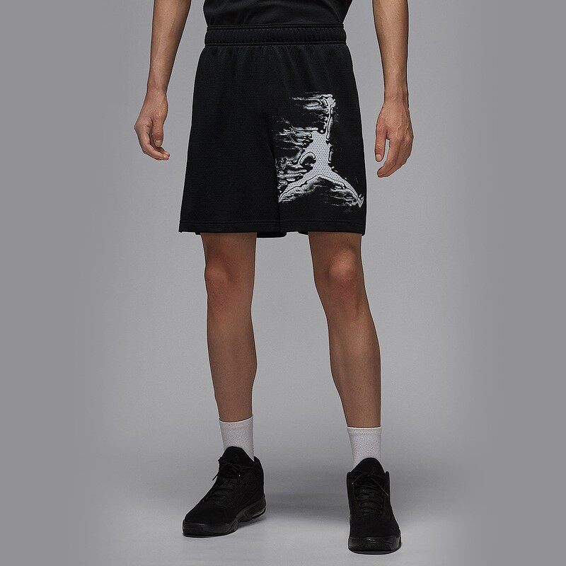 Nike耐克男裤 时尚潮流印花百搭网眼篮球运动短裤 HQ8666-010