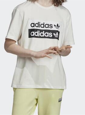 adidas三叶草男装 时尚舒适休闲圆领短袖T恤ED7195 HS3028KY2869