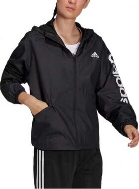 adidas阿迪女装 时尚简约舒适运动休闲连帽夹克外套H07842