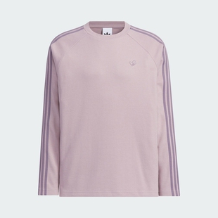 adidas三叶草男装 宽松运动休闲圆领长袖T恤JM7271 JN0777 KH1176