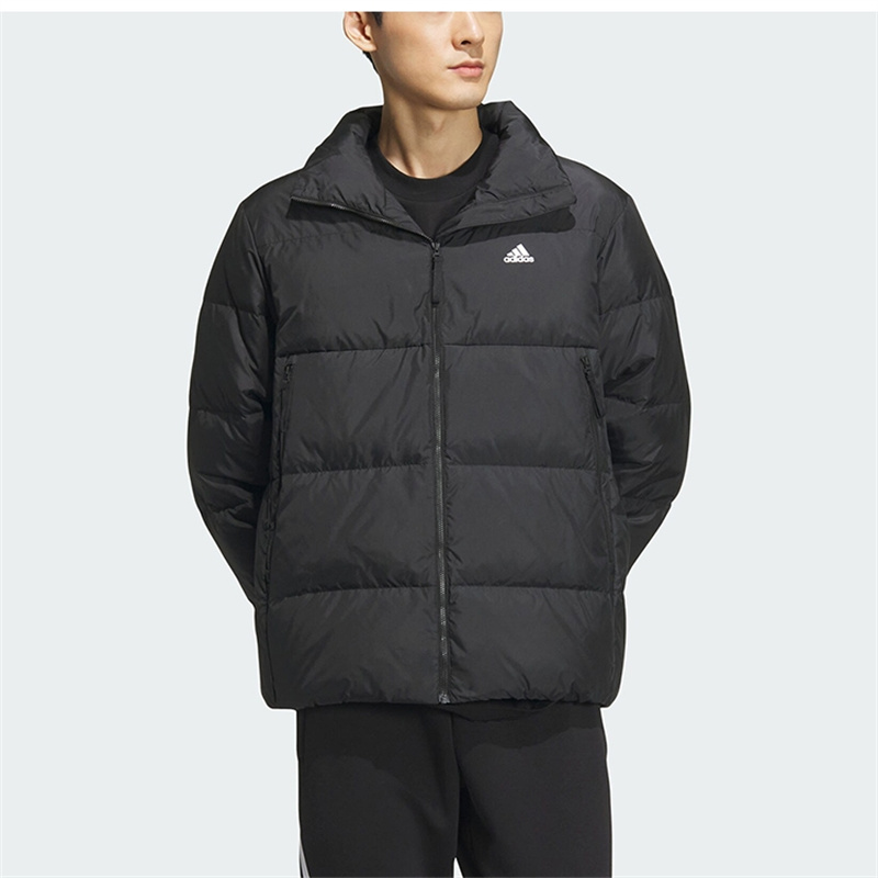 阿迪达斯潮流时尚经典立领羽绒服