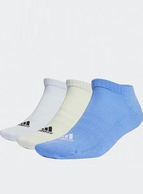 Adidas阿迪男女袜 简约短筒运动袜三双装IC1334 KA0002 KF4997