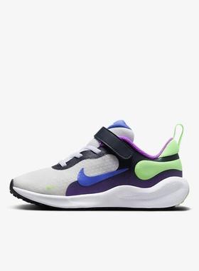 Nike耐克小中童鞋 REVOLUTION 7魔术贴舒适运动休闲鞋FB7690-100