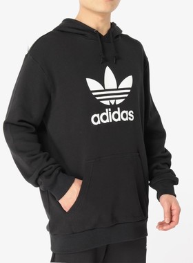 adidas三叶草男装 国际版潮流时尚百搭运动休闲连帽卫衣DT7964