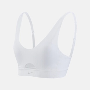 NIKE/耐克 PLUNGE CUTOUT女子中强度支撑衬垫运动内衣 FD7287-100