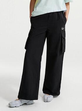 Nike耐克 女子时尚潮流百搭运动休闲梭织工装长裤IR7567-010